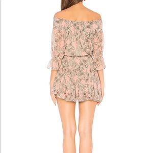 MISA Los Angeles off the shoulder ruffle dress